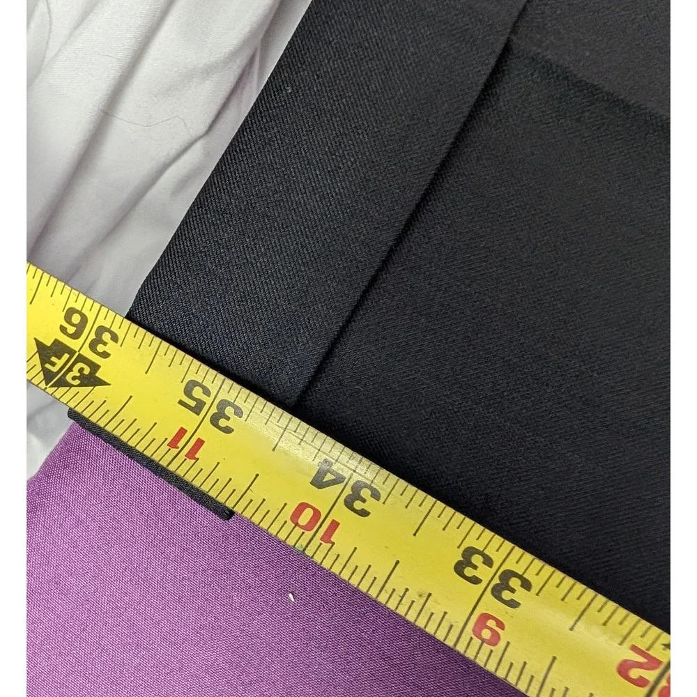 Haggar Premium Comfort Dress Pants Mens 36X36 Charcoal Grey Pleated Classic Fit